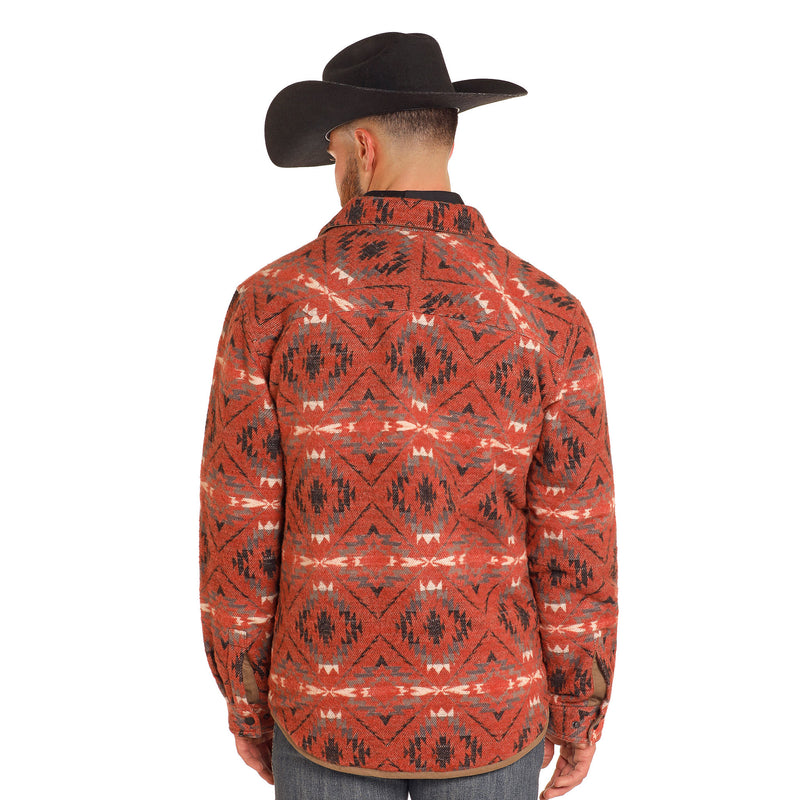 Rock & Roll Denim Men's Reversible Herringbone Aztec Jacket