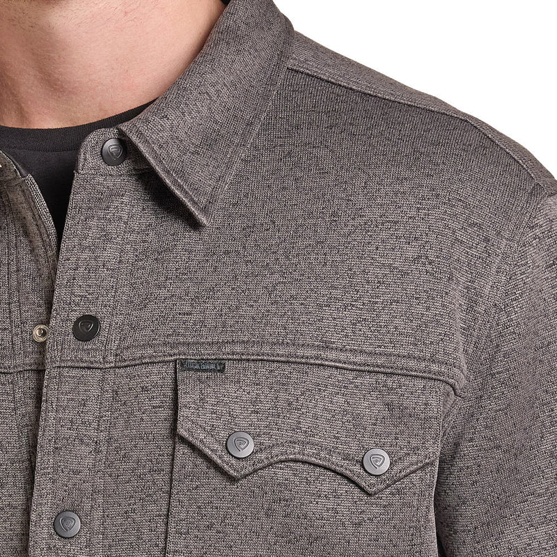 Rock & Roll Denim Men's Black Melange Fleece Jacket