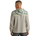 Rock & Roll Denim Men's Border Print Grey Hoodie