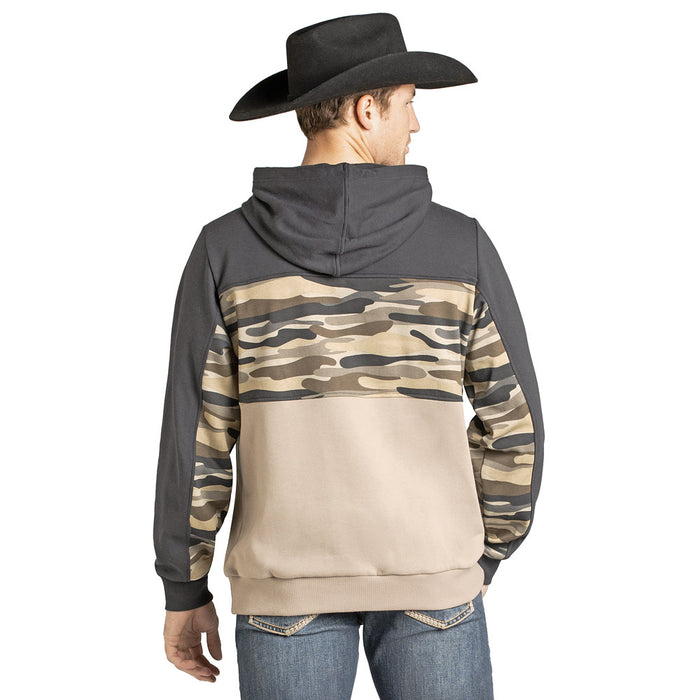 Rock & Roll Denim Men's Taupe Camo Hoodie