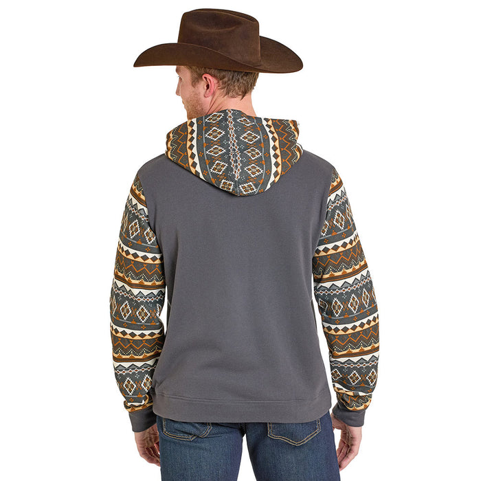 Rock & Roll Denim Men's Color Blocked Hoodie