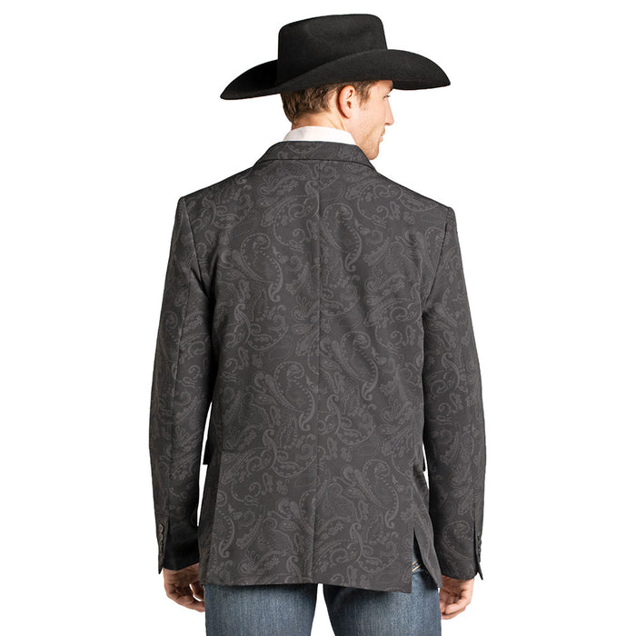 Rock & Roll Denim Men's Black Paisley Sports Coat