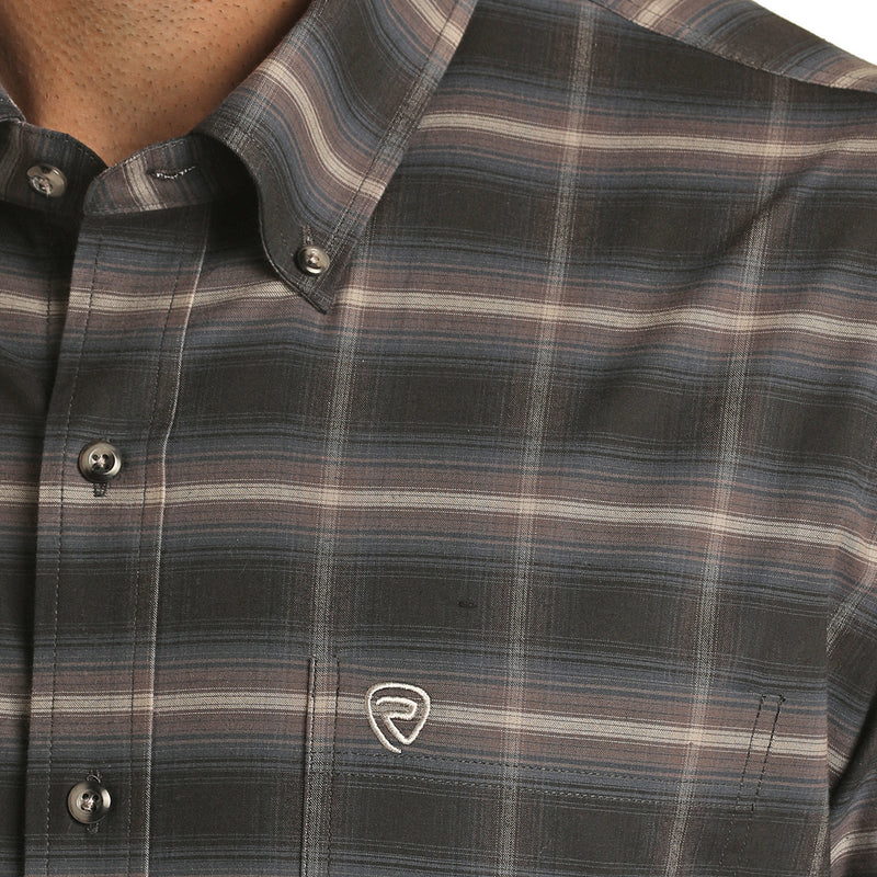 Rock & Roll Denim Mens Micro Twill Plaid