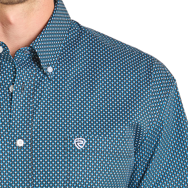 Rock & Roll Denim Men's Caribbean Geo Print Shirt