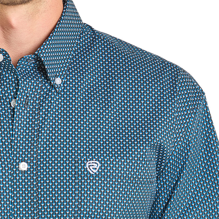 Rock & Roll Denim Men's Caribbean Geo Print Shirt