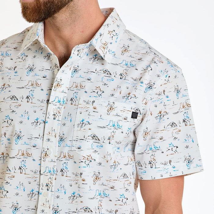 Rock & Roll Denim Men's Natural Desert Print Tek Shirt