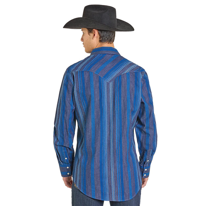 Rock & Roll Denim Men's Caribbean Denim Stripe Shirt