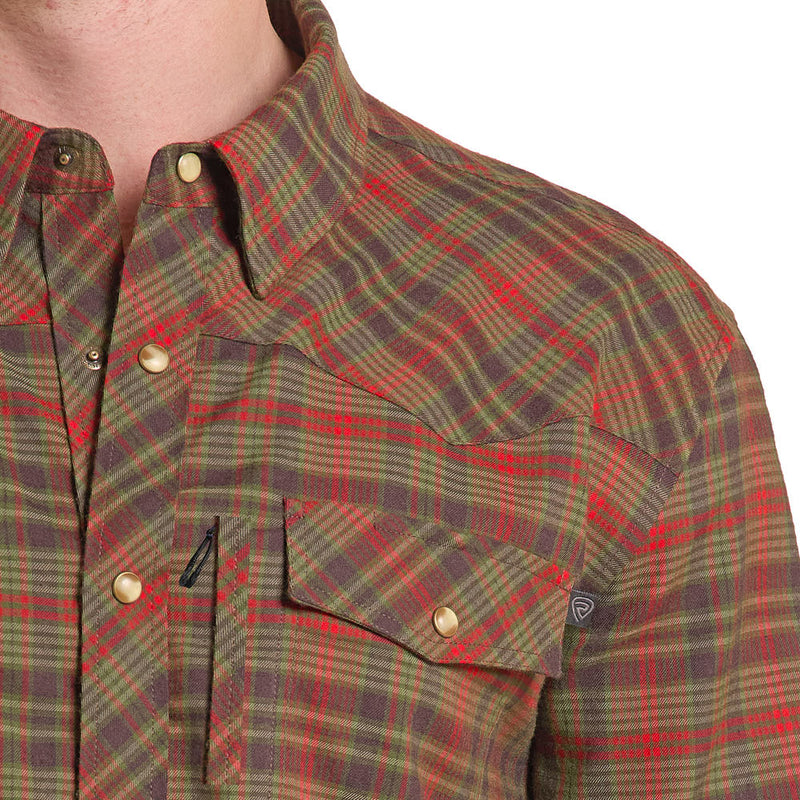 Rock & Roll Denim Men's Olive Flannel