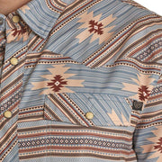 Rock & Roll Denim Men's Tek Western Aztec Snap Shirt