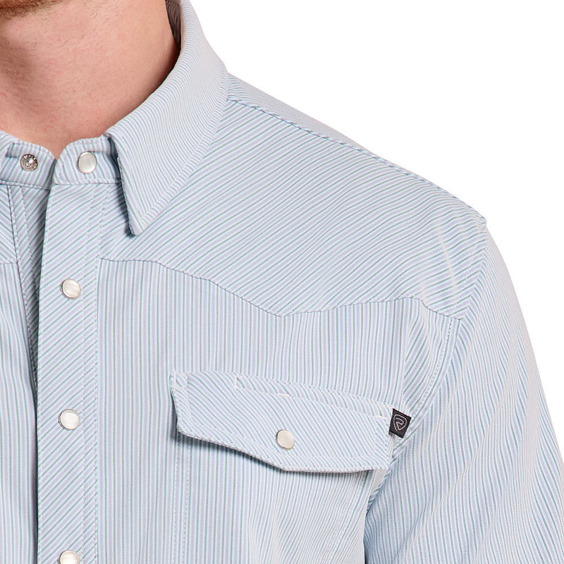 Rock & Roll Denim Men's Blue Tek Western Shirt
