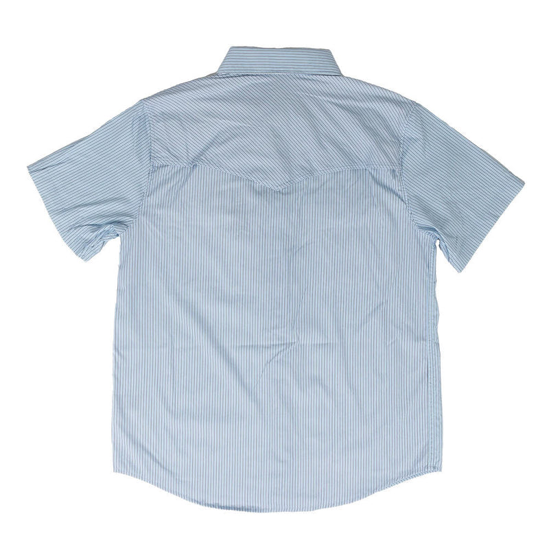 Rock & Roll Denim Men's Snap Blue Striped Shirt
