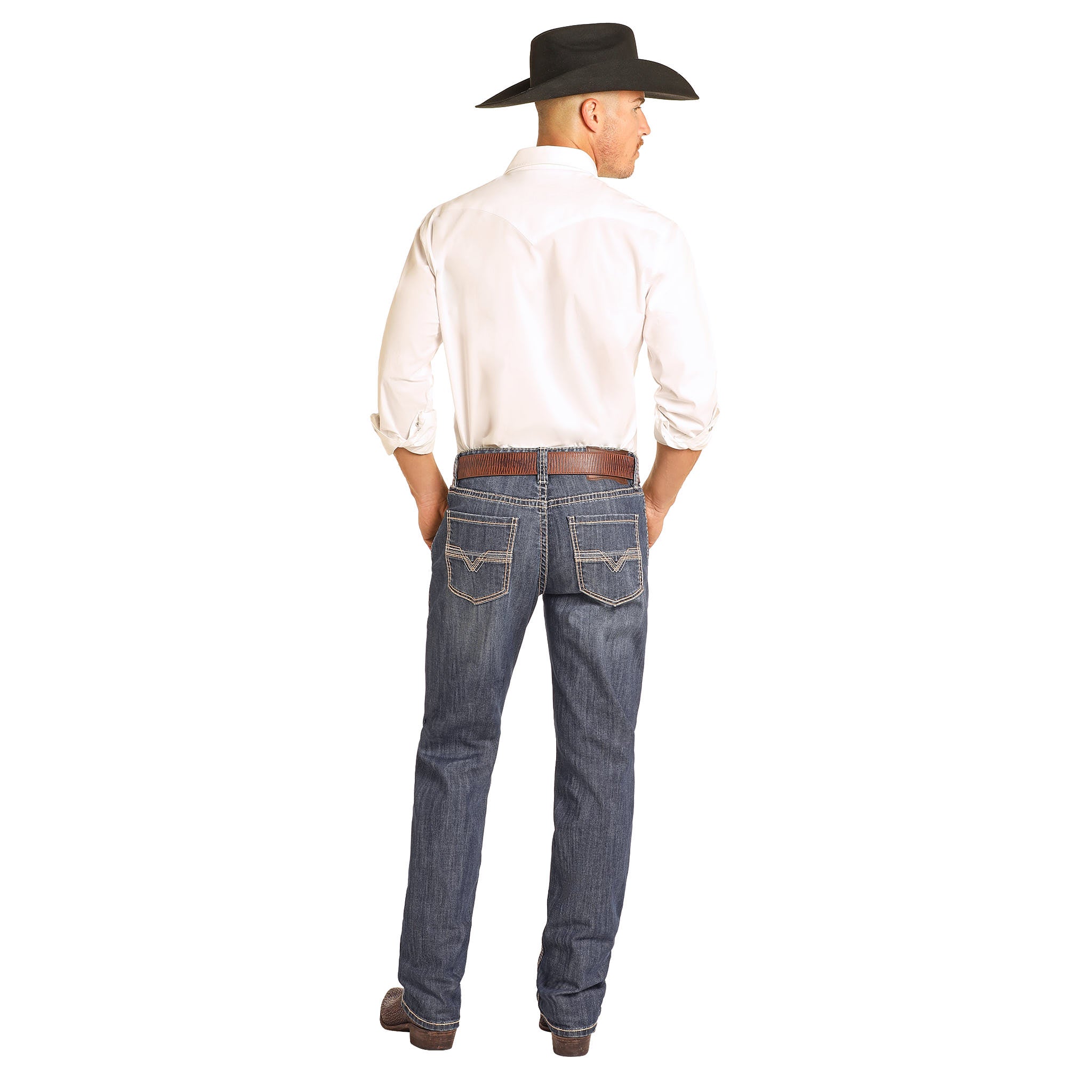 Rock & Roll Denim n Double Barrel Relaxed Stackable Boot Cut Jean