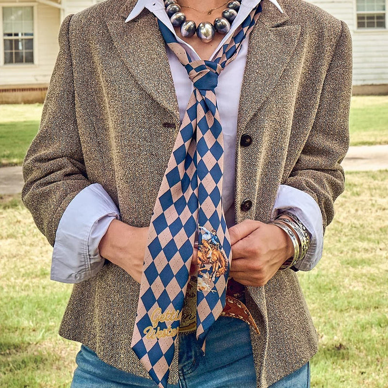 Fringe Scarves Argyle Gettin' Western Boli