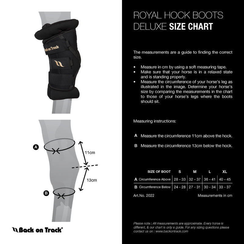 Back On Track Deluxe Royal Padded Hock Boots