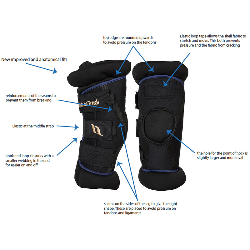 Back On Track Deluxe Royal Padded Hock Boots