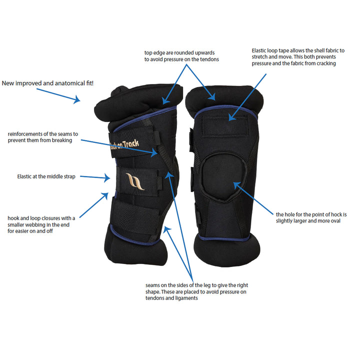 Back On Track Deluxe Royal Padded Hock Boots