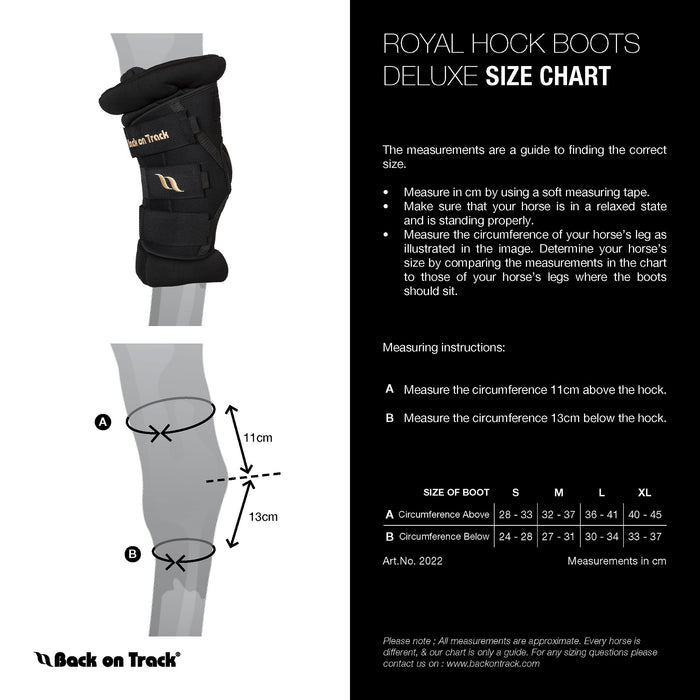 Back On Track Deluxe Royal Padded Hock Boots