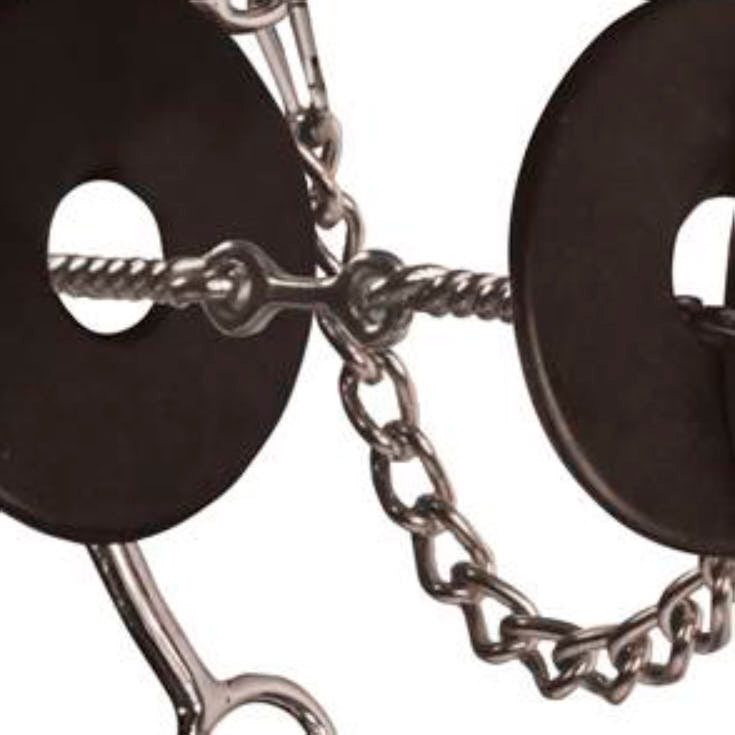 Professionals Choice Brittany Pozzi Three Piece Twisted Wire Snaffle Bit
