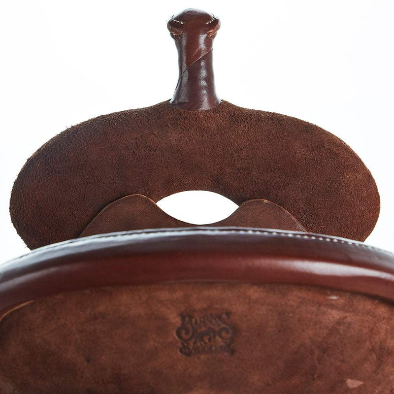 Burns Saddlery 13 Inch 20HDX Chocolate Roughout Barrel Saddle
