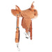 Burns Saddlery 14 Inch 30HDX Russett Tooled Barrel Saddle