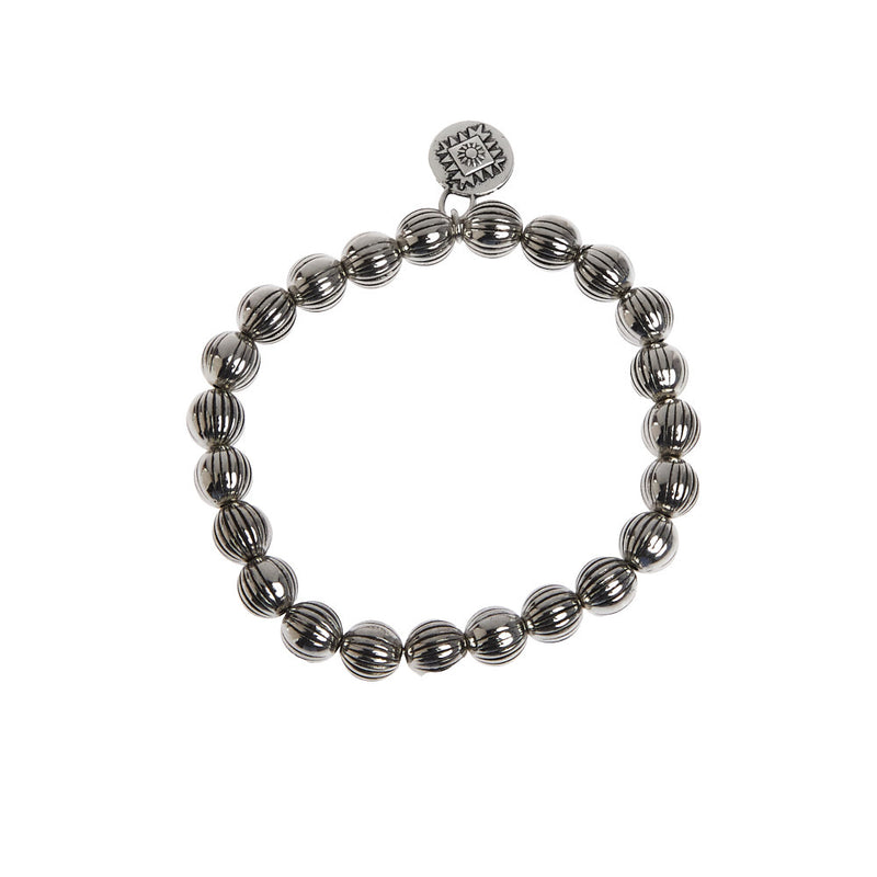 West And Company Three Turquoise Chunk Stretch Bracelets