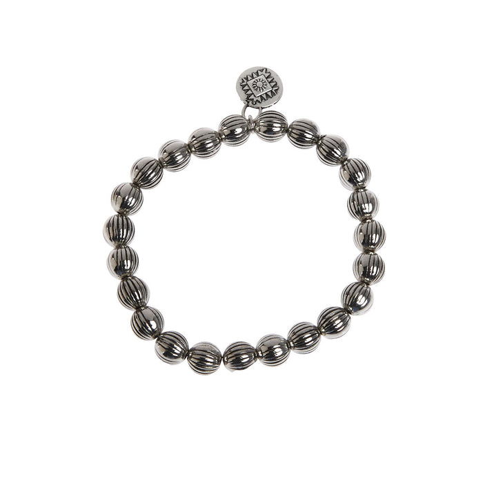 West And Company Three Turquoise Chunk Stretch Bracelets
