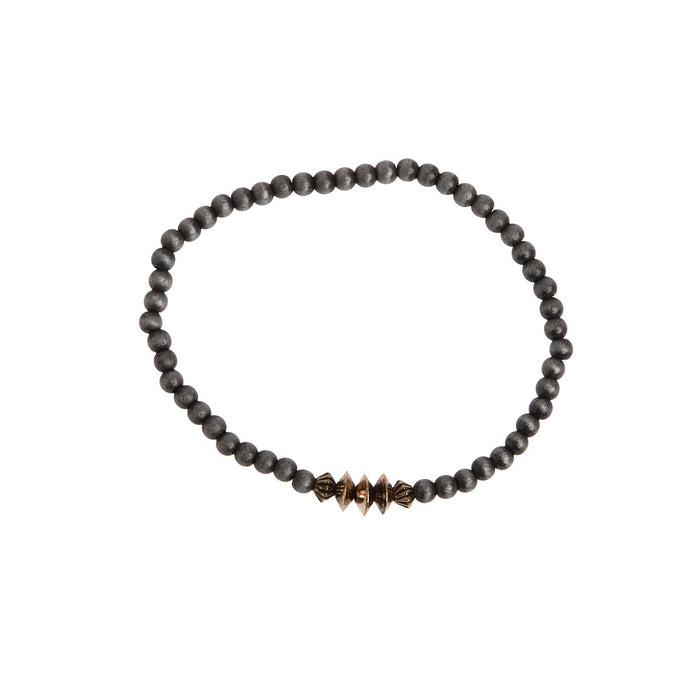 West And Company Six Dainty Faux Navajo Pearl Stretch Bracelets