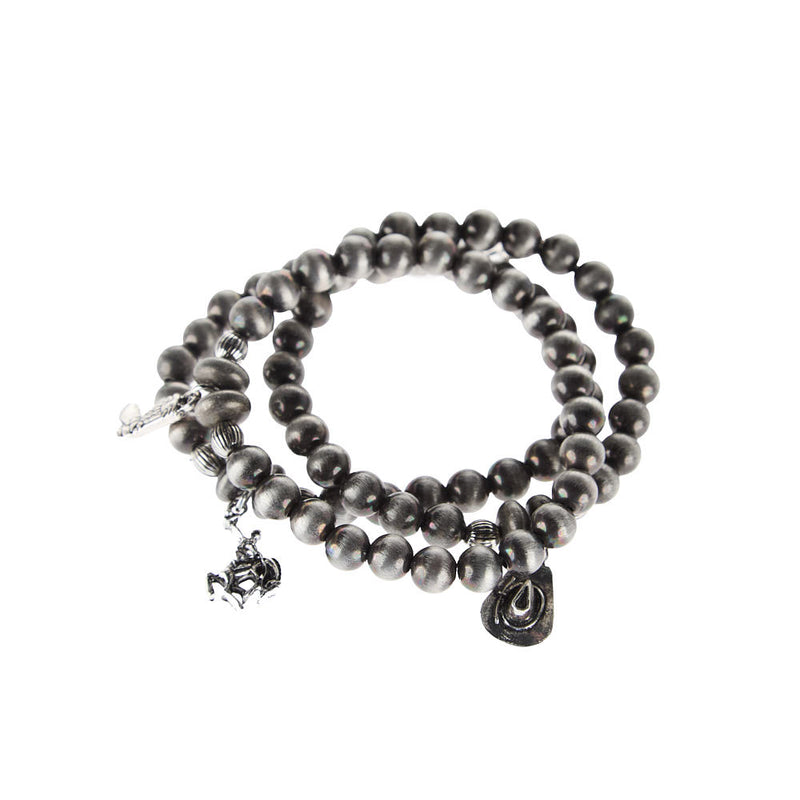 West And Company Navajo Pearl Charm Bracelet