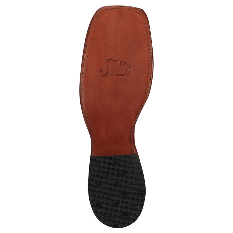 Justin Boot Company Men`s Bent Rail Poston Jet Black 11in Black Top