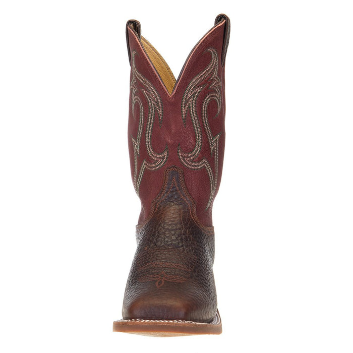 Justin Boot Company Men's Bent Rail Frontier Bender Brown Whiskey 11in. Riley Brick Top Boot