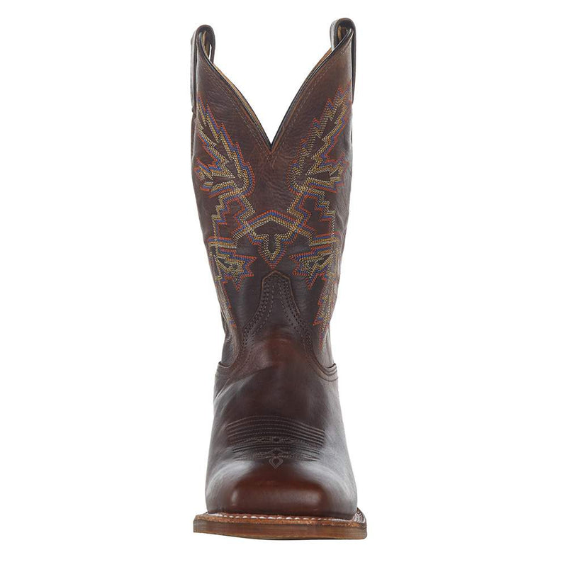Justin Boot Company Jusitn Mens Bender Dark Brown Cowhide 11in Square Toe Boot
