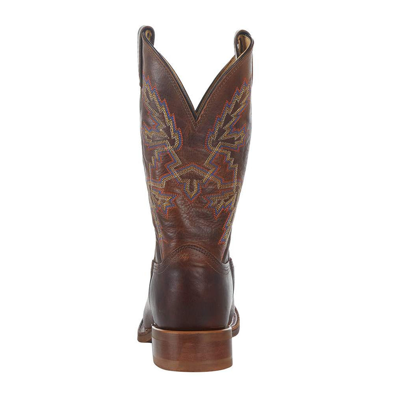 Justin Boot Company Jusitn Mens Bender Dark Brown Cowhide 11in Square Toe Boot