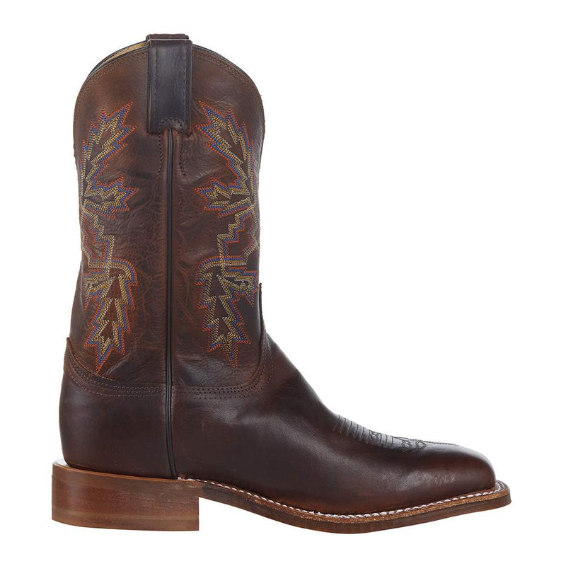 Justin Boot Company Jusitn Mens Bender Dark Brown Cowhide 11in Square Toe Boot