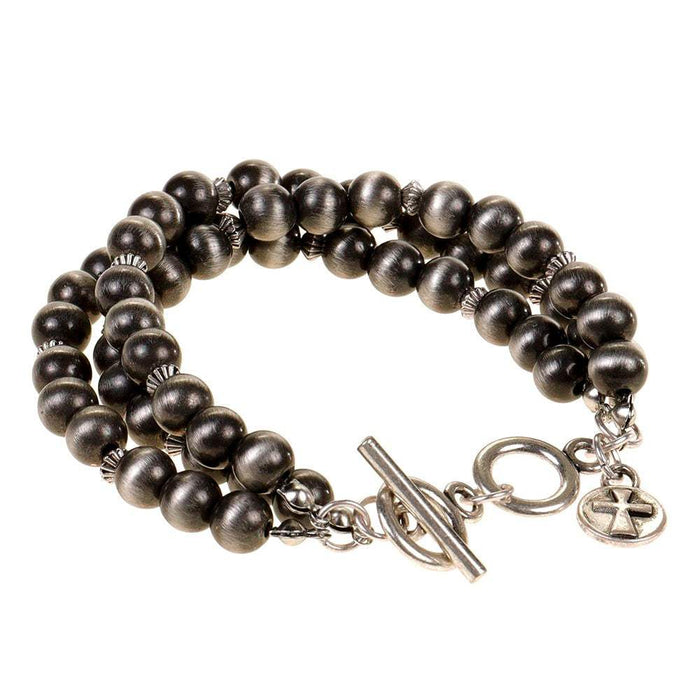 West And Company 3 Str Faux Navajo Pearl Bracelet