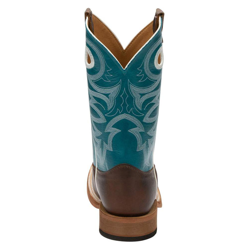 Justin Boot Company Men's Copper Rough Rider-11in Blue Cowhide Top
