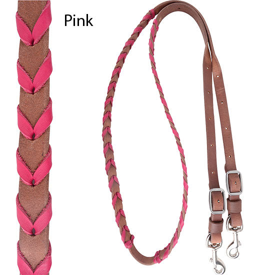 Martin Saddlery Chocolate Laced Barrel Reins