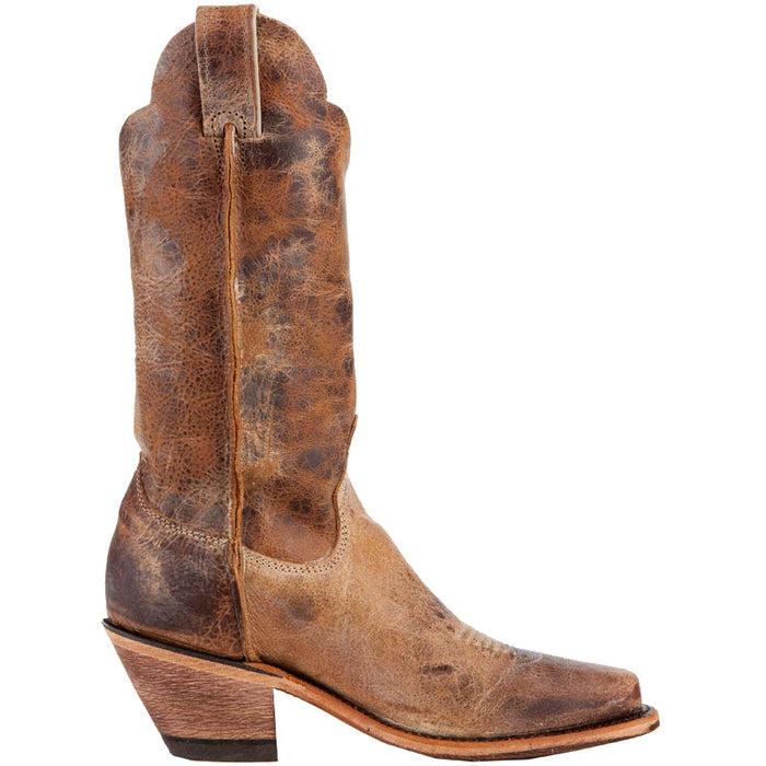 Justin Boots Women's Tan Road Brown-11in Matching Top Cowgirl Boots