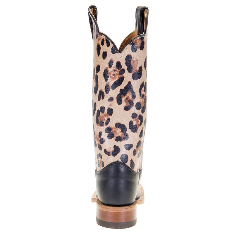 Justin Boot Company Womens Ardmore Black Boot 13` Cheetah Top