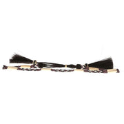 Austin Accent Inc. Bone/Bead W/Tassel Pink/White Hat Band
