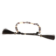 Austin Accent Inc. Bone/Bead W/Tassel Pink/White Hat Band