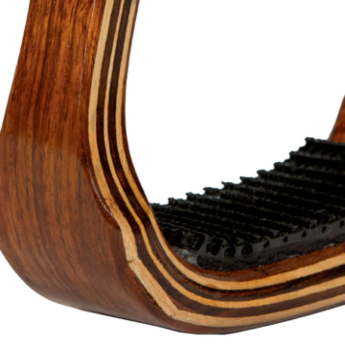Professional's Choice Dark Gloss 2in Wood Barrel Stirrups