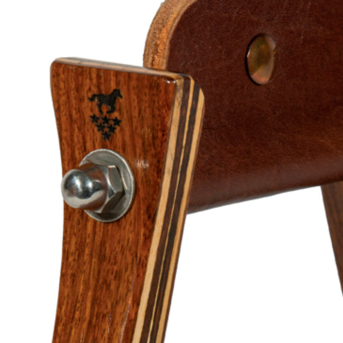 Professional's Choice Dark Gloss 2in Wood Barrel Stirrups