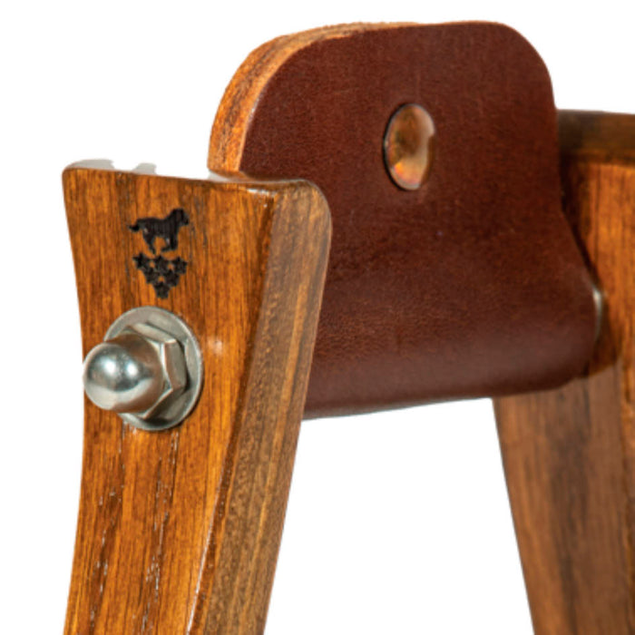 Professional's Choice Medium Gloss 2in Wood Barrel Stirrups
