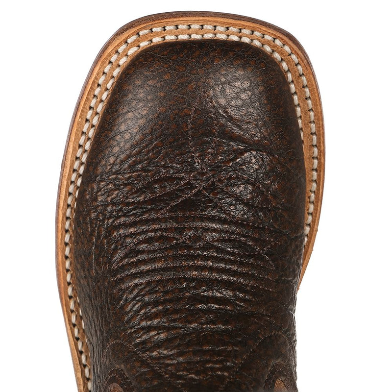 Old West Kid's Brown Foot Tan Fry Top Cowboy Boots