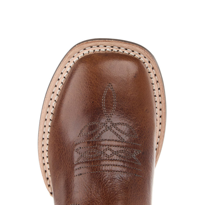 Old West Children's Vintage Brown Square Toe Boot