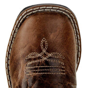 Old West Toddlers Cactus Brown Foot Pink Star Shaft Boot