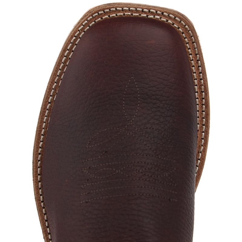 Old West Kid's Thunder Oiled Rust Blue Top Square Toe Boot