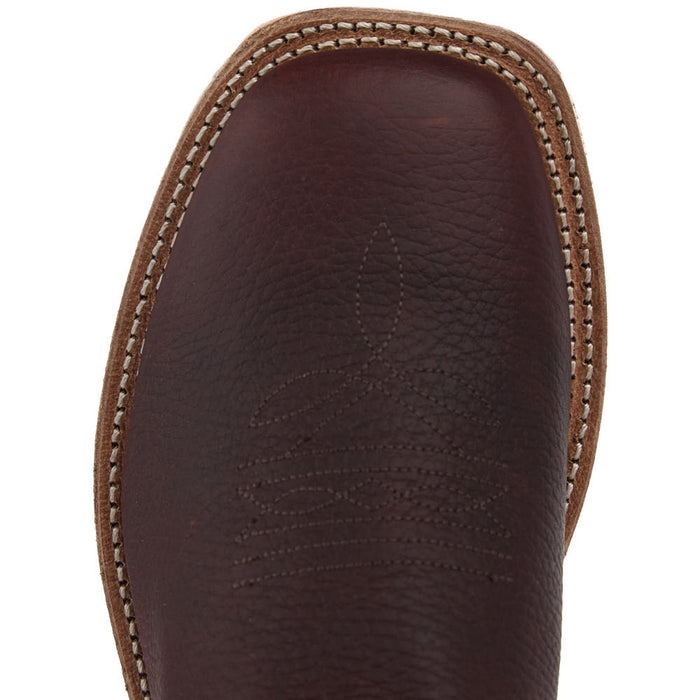 Old West Kid's Thunder Oiled Rust Blue Top Square Toe Boot