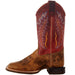 Old West Youth Burnt Brown Red Shaft Square Toe Cowboy Boot