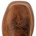 Old West Youth Burnt Brown Red Shaft Square Toe Cowboy Boot